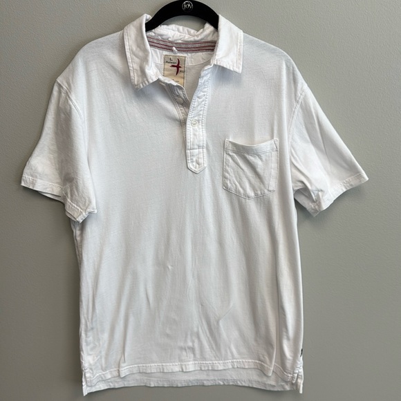 Relwen Men’s Large Jersey Solid White Polo - Picture 1 of 4